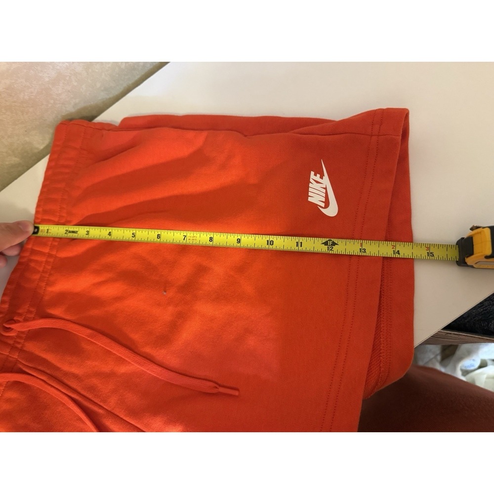 Nike Sportswear Club Fleece Shorts Women's XL Orange Drawstring Lounge Casual - Picture 12 of 14